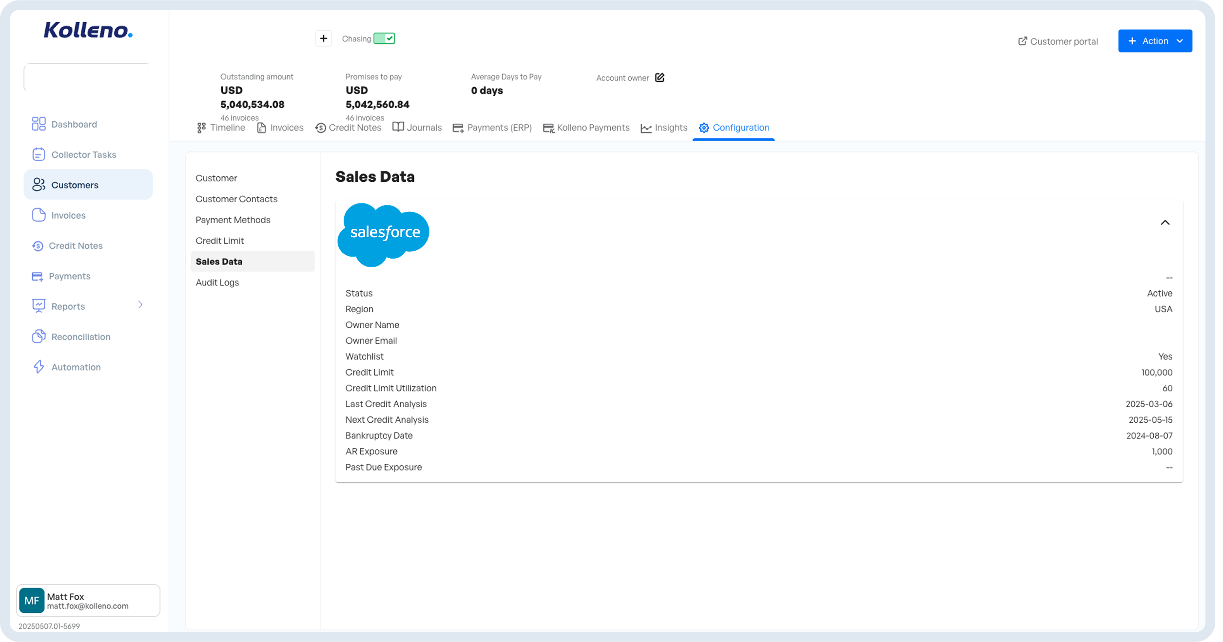 Unify Receivables & Salesforce Data
