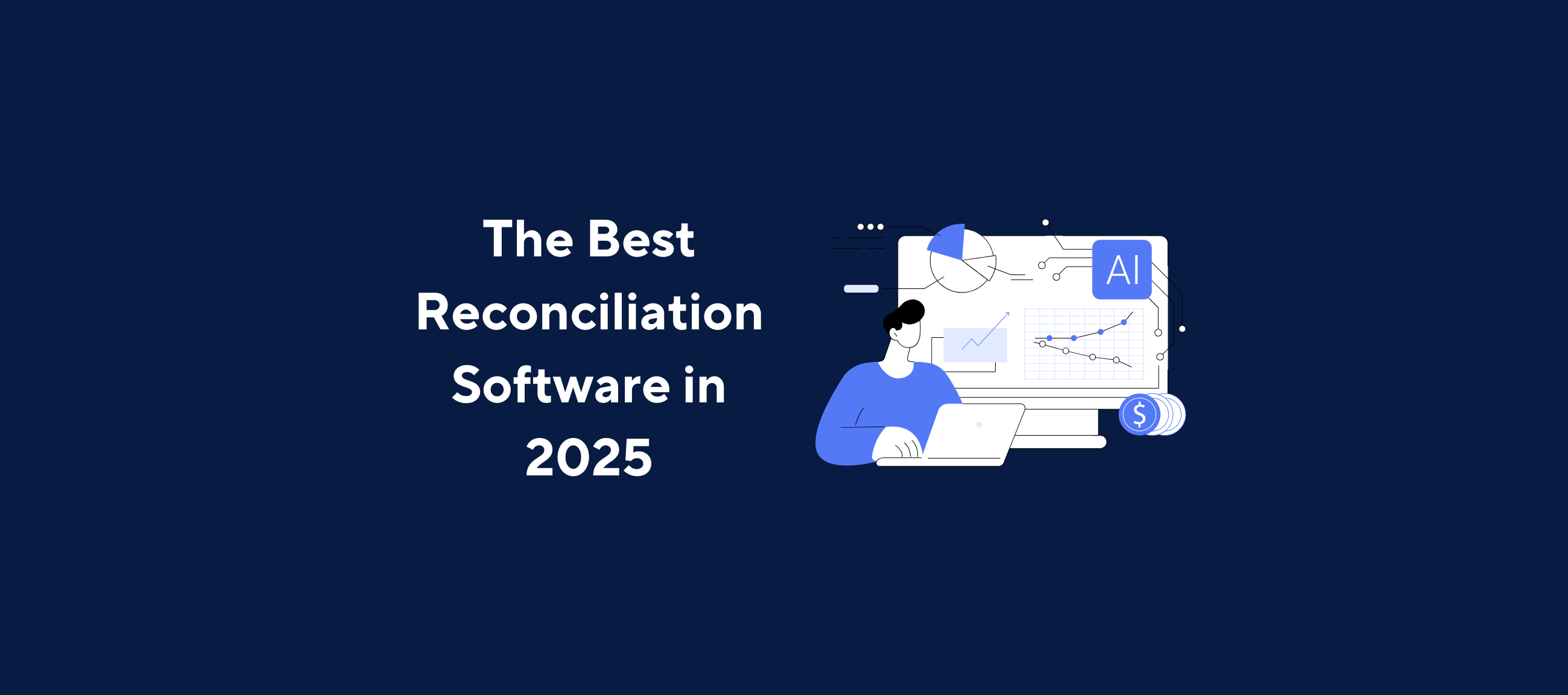 Kolleno's 2025 Best Reconciliation Software - AI-powered reconciliation solution displayed on a laptop with financial charts and graphs